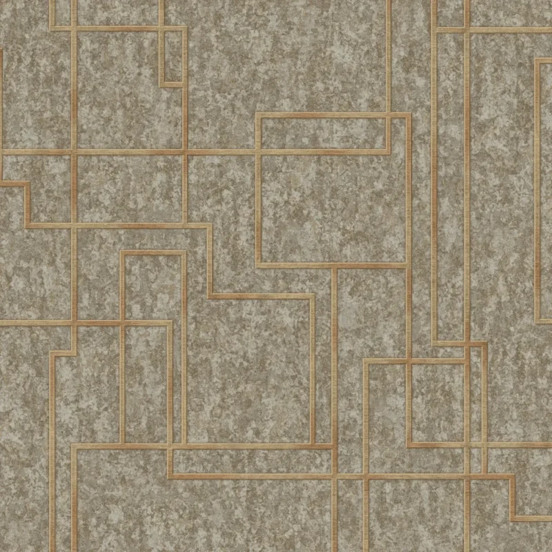 Beige Embossed Octagon Adawall Wallpaper 1202-4